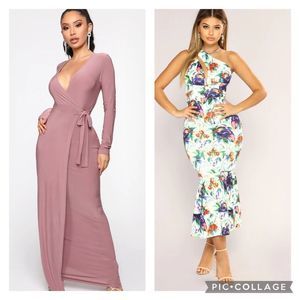 Lot of 2 Fashion Nova Maxi dresses size - XS​